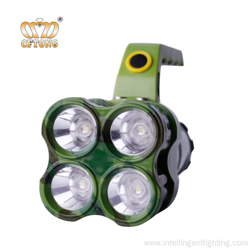Portable LED spotlight flashlight 4 led Search Lights